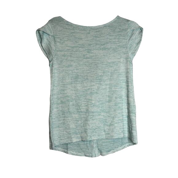 Market & Spruce Bravyan Blue Knit Top Button Back Detail NWT XS Petite - Picture 2 of 8